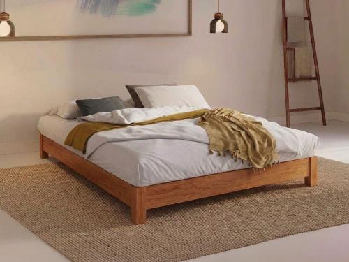 low platform bed space saver solid cherry