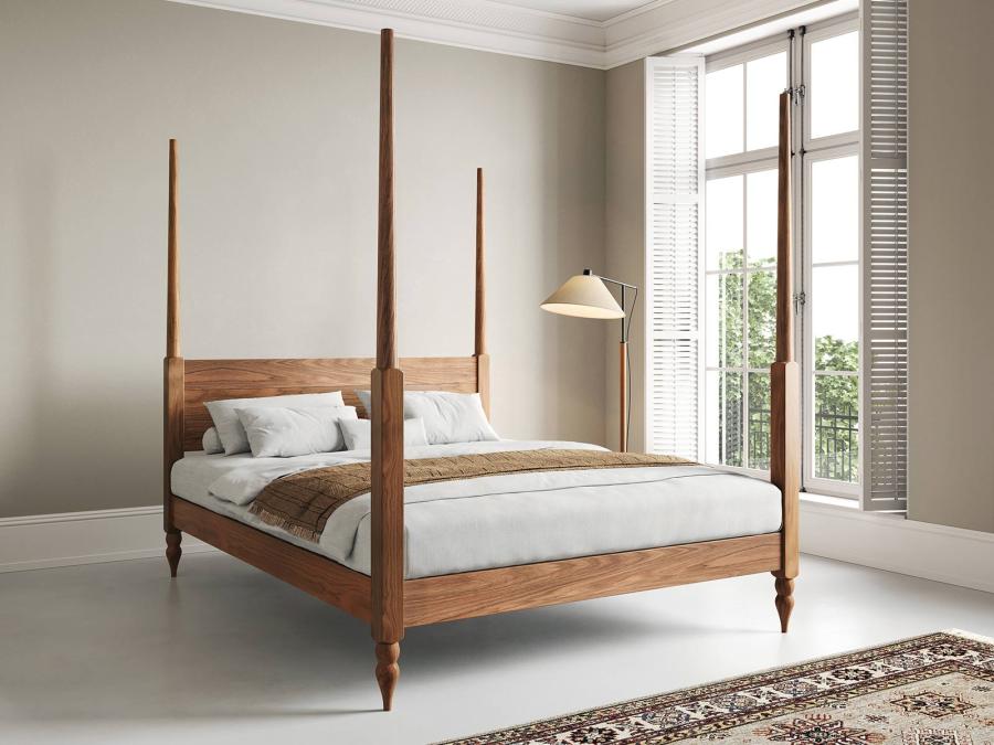 solid oak moroccan four poster bed frame