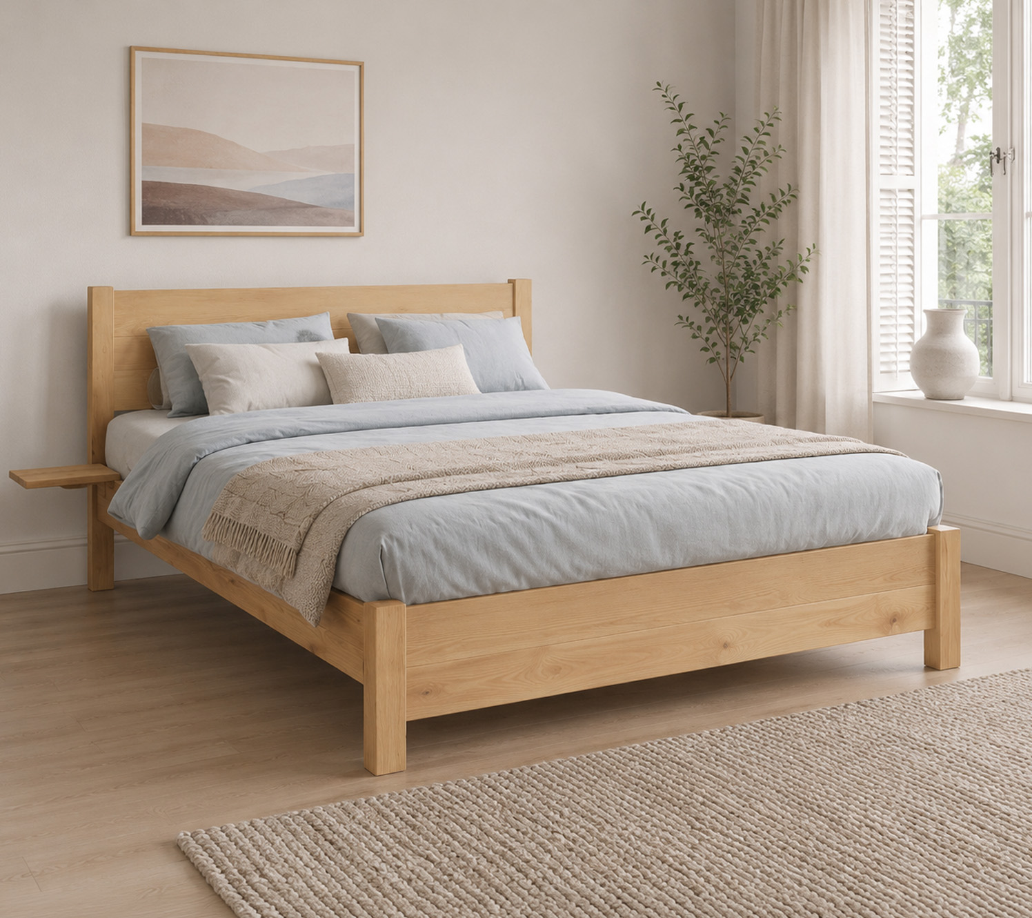 Styles de chambre bleu et gris avec couleurs d'accent