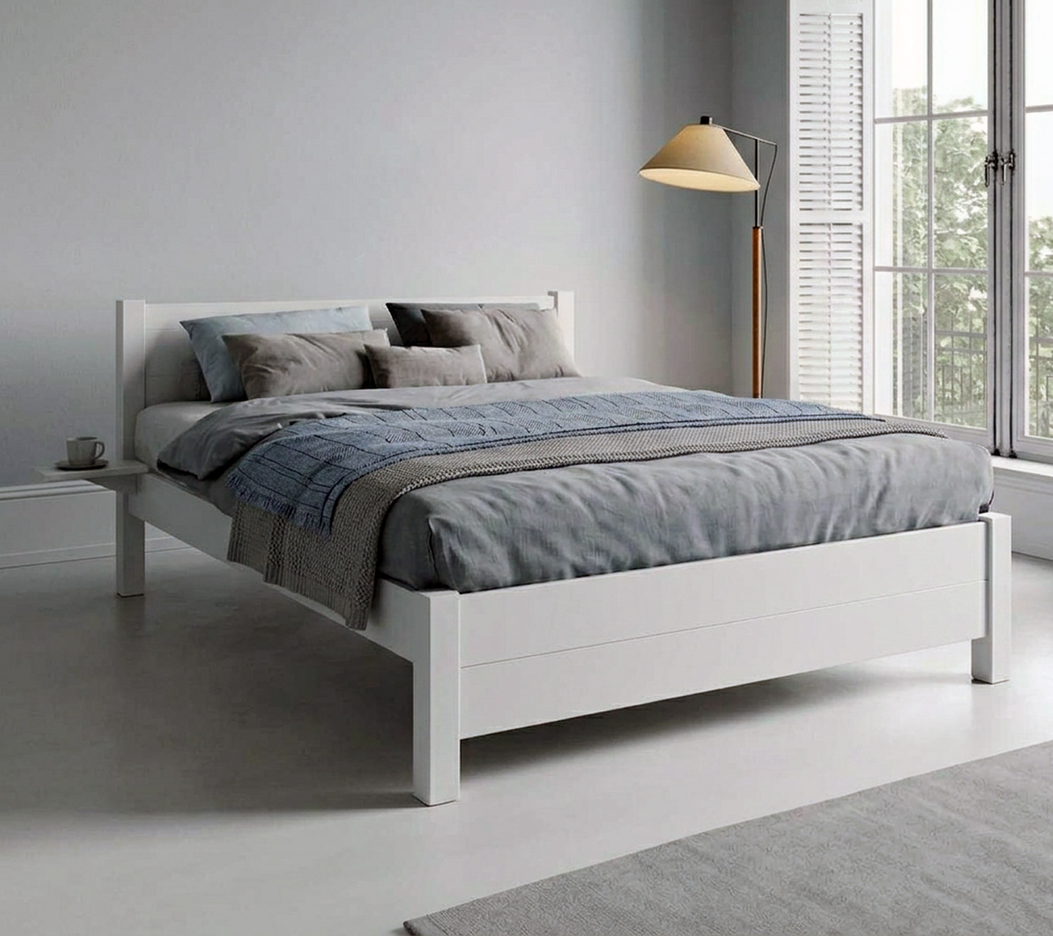 Différences tonales dans les chambres bleu et gris