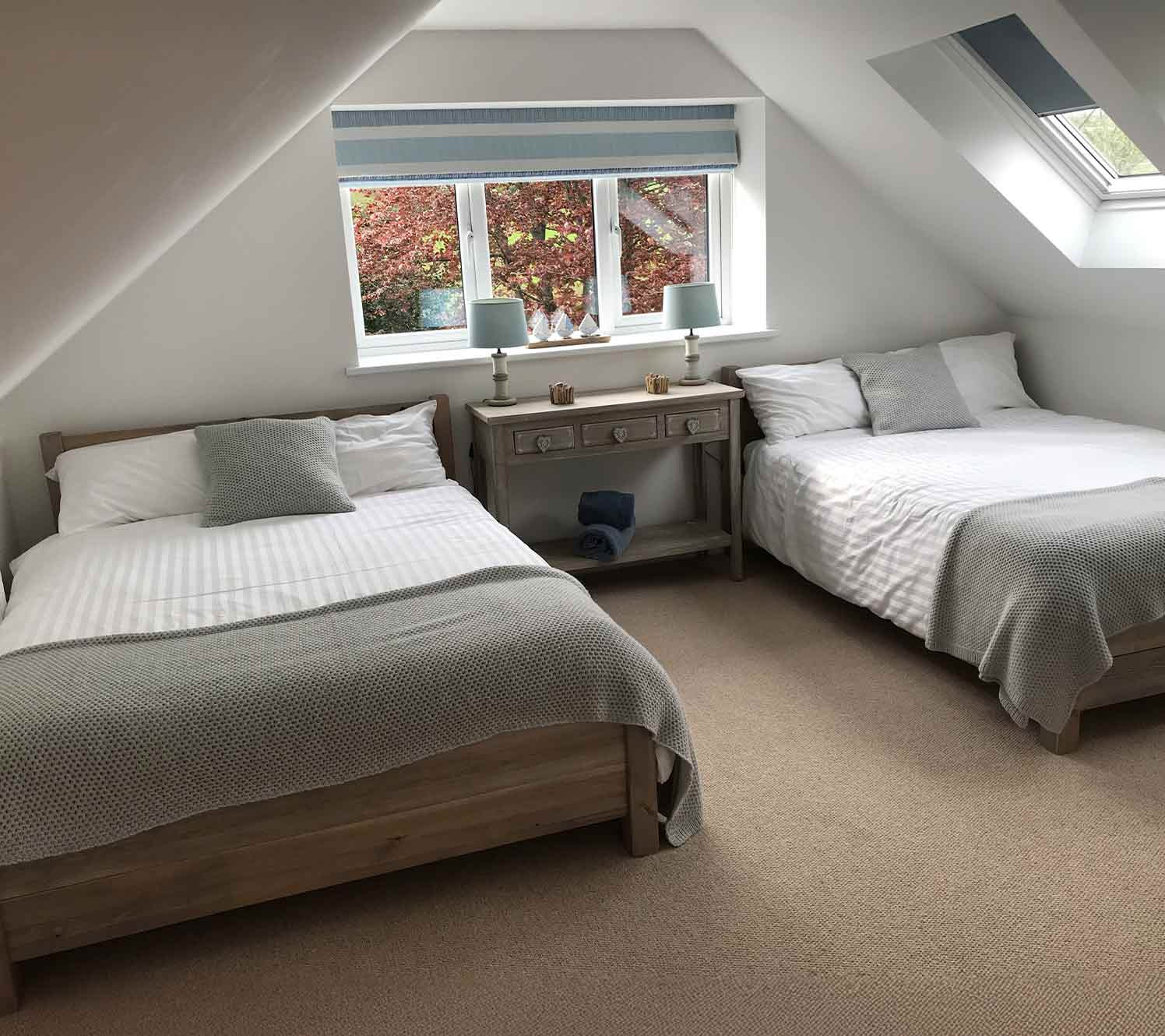 Chambre grise - tons clairs