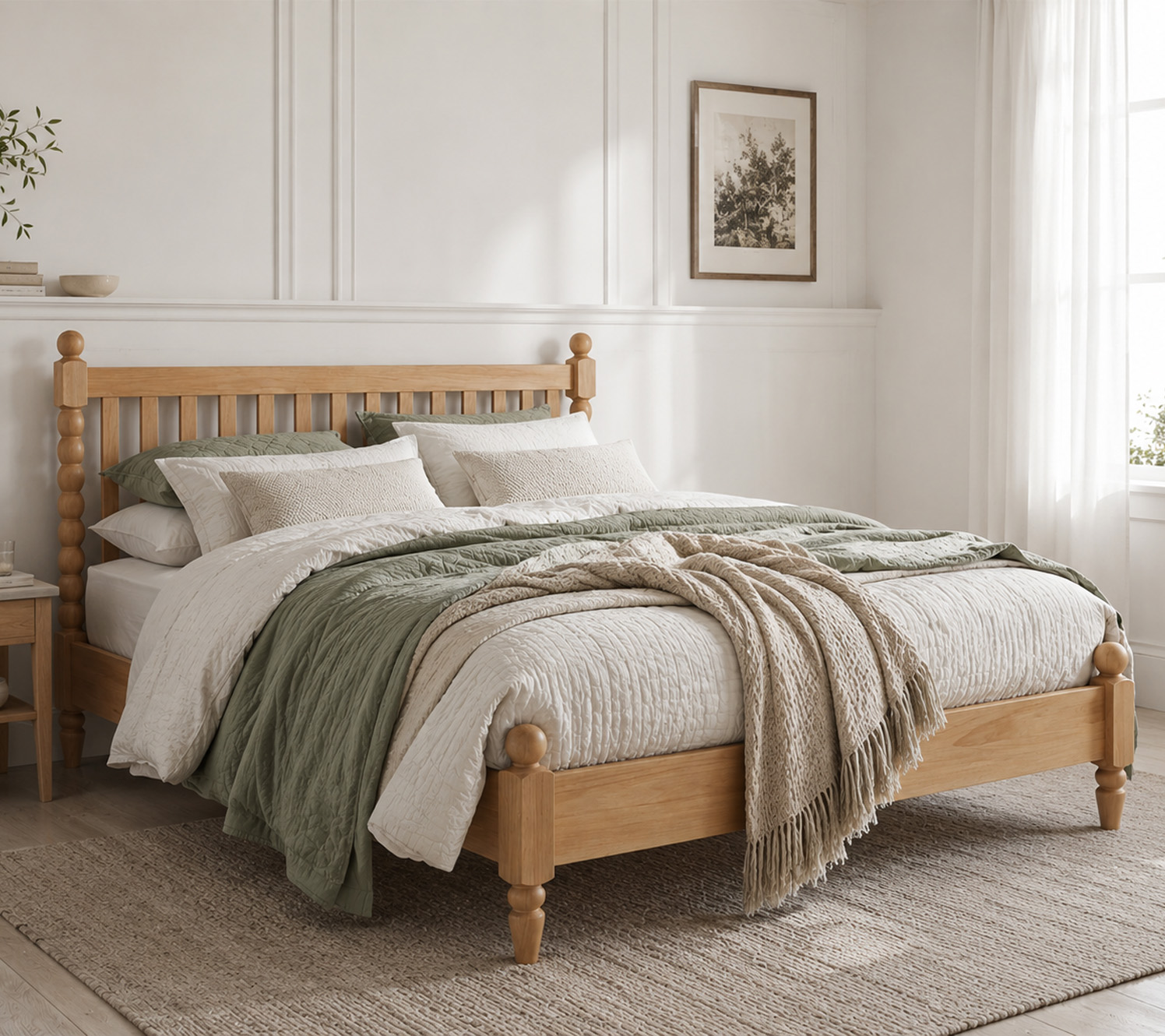 style de chambre blanche literie superposée