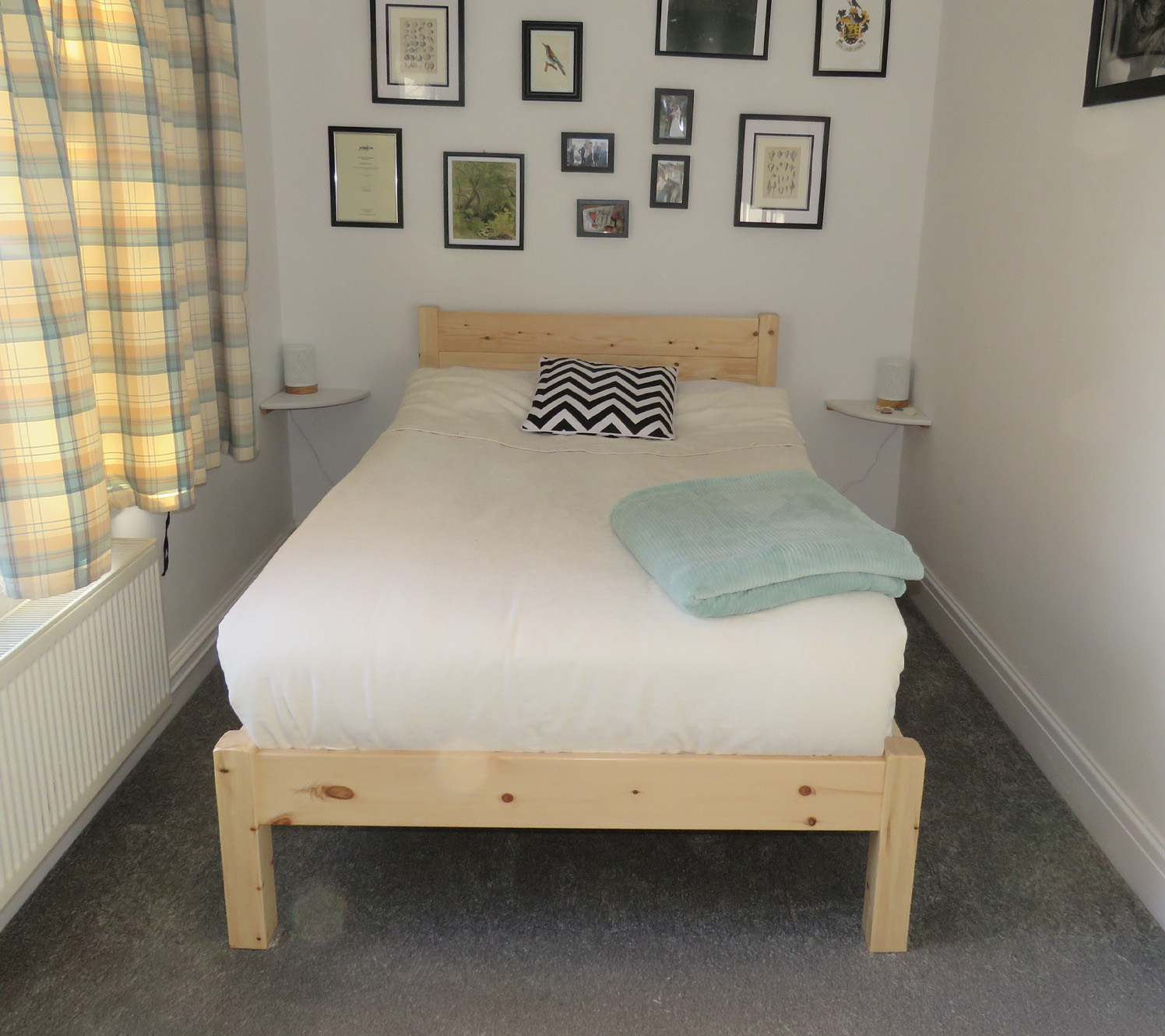 chambre blanche et bois chaleur naturelle